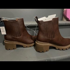 Brand new in box lug sole boots